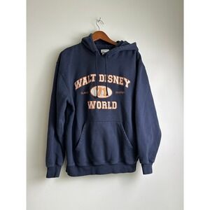 Walt Disney World 71 Classic Original Navy Blue Hoodie Sweatshirt Size M
